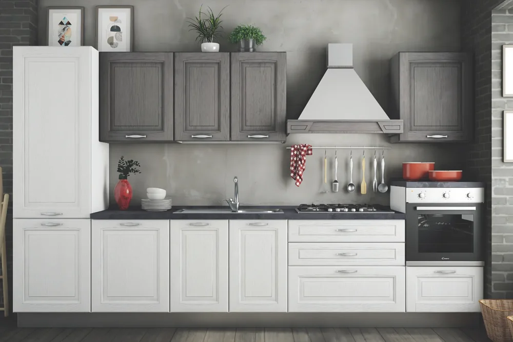 Cucina Classica Italia Bianco Gesso Personalizzabile