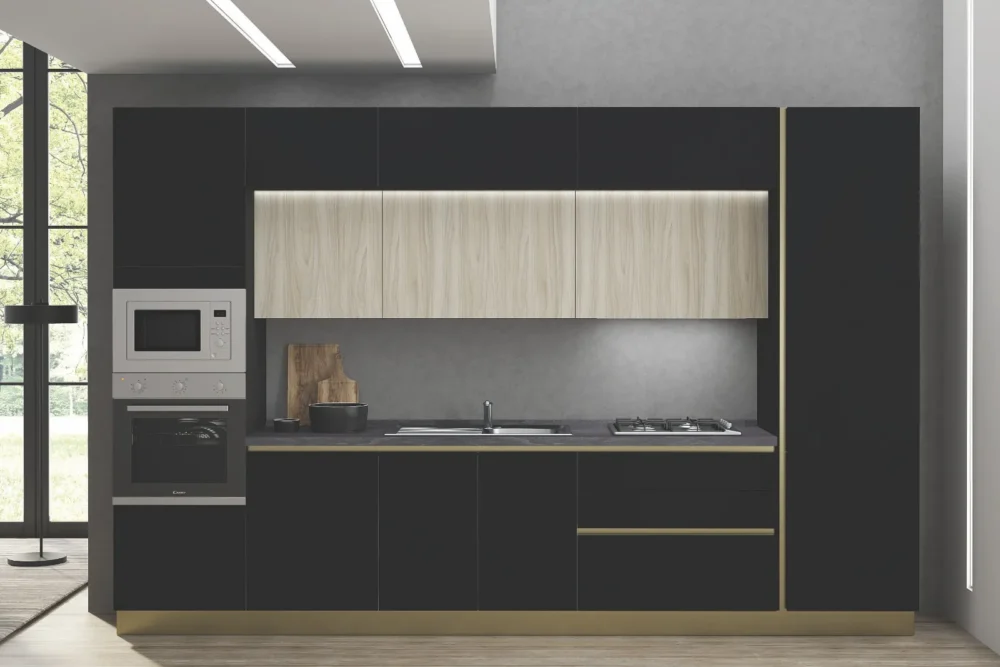 Cucina Flat Noce Naturale Personalizzabile