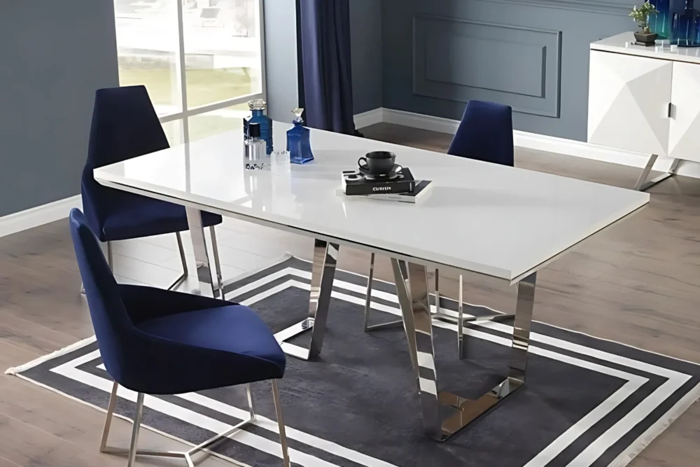 Tavolo Grazia Laccato Lucido Bianco