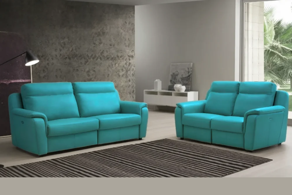 Coppia Divani Cezanne Tessuto Antimacchia