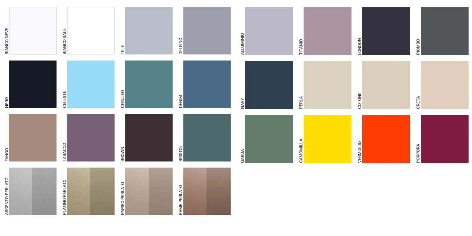 Colori laccati per gruppi Giessegi