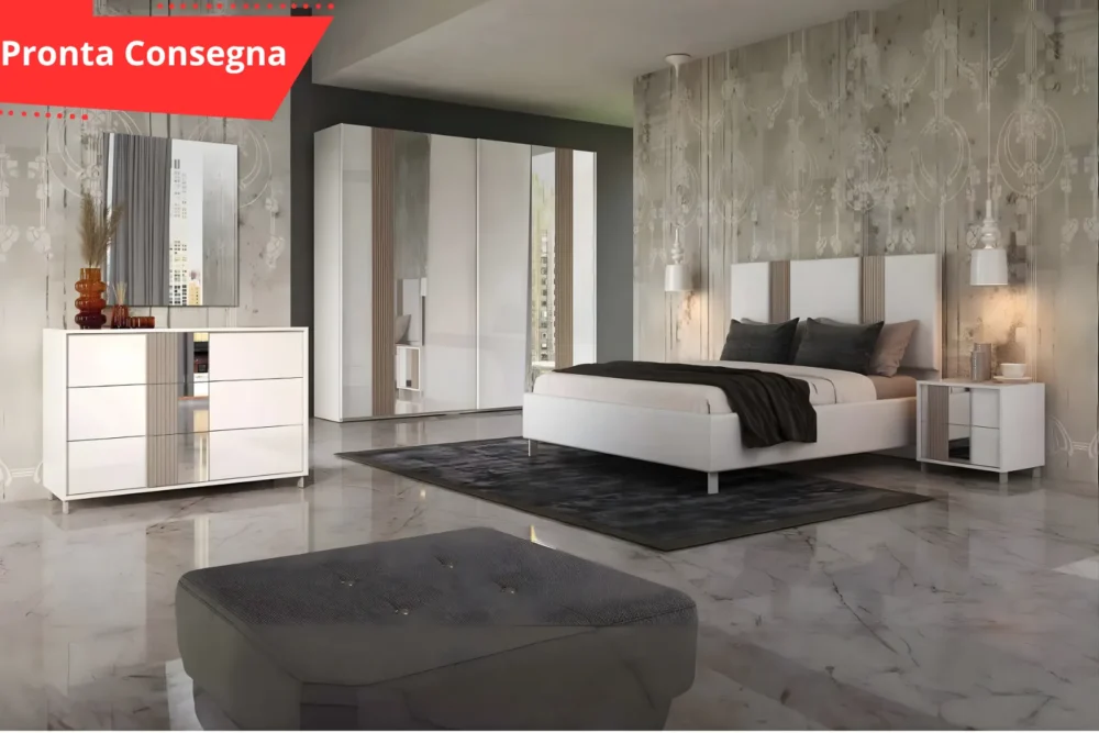 Camera letto con contenitore Fabiana pronta consegna