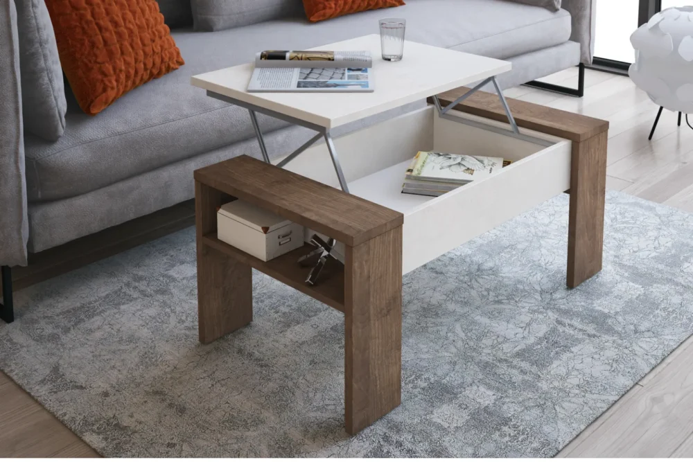 Tavolino Salotto contenitore Andrè Noce