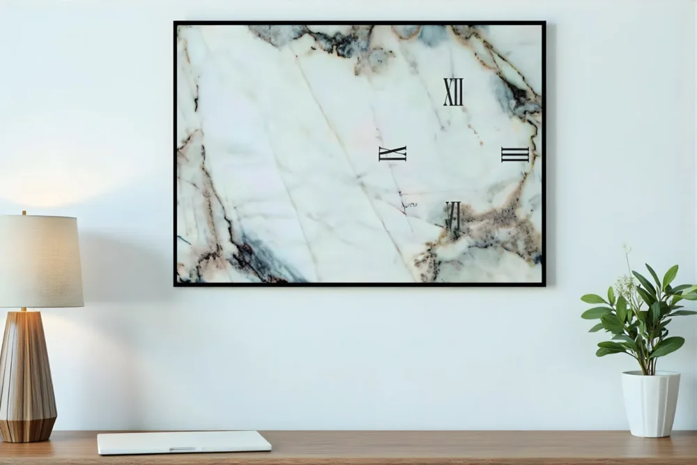 Orologio Quadro Travertino