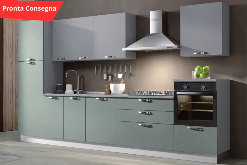 Cucina360 Grigio PerlaVerde SalviaPronta Consegna