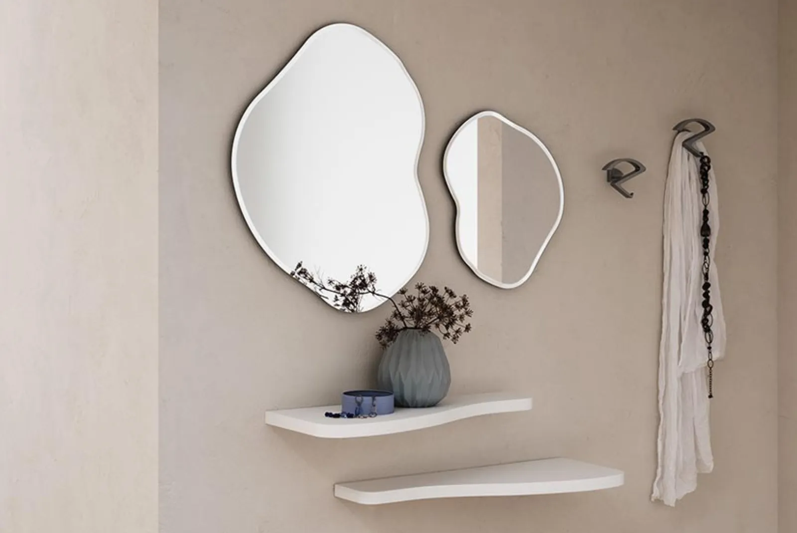 Ingresso Nancy composizione Bianco con mensola La primavera