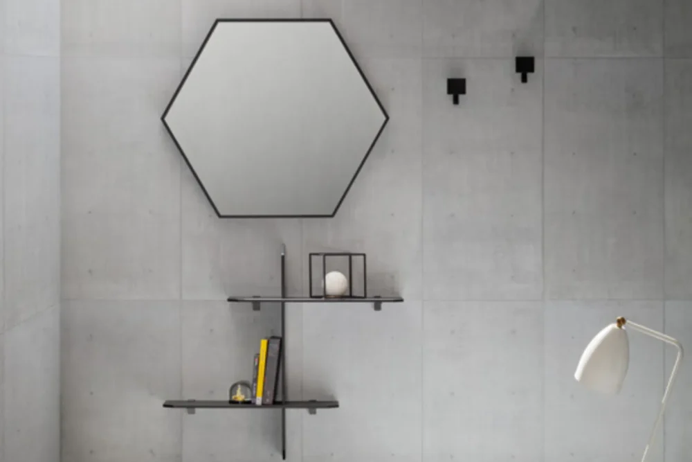 IngressoLibreria Cross composizione specchio Esagono