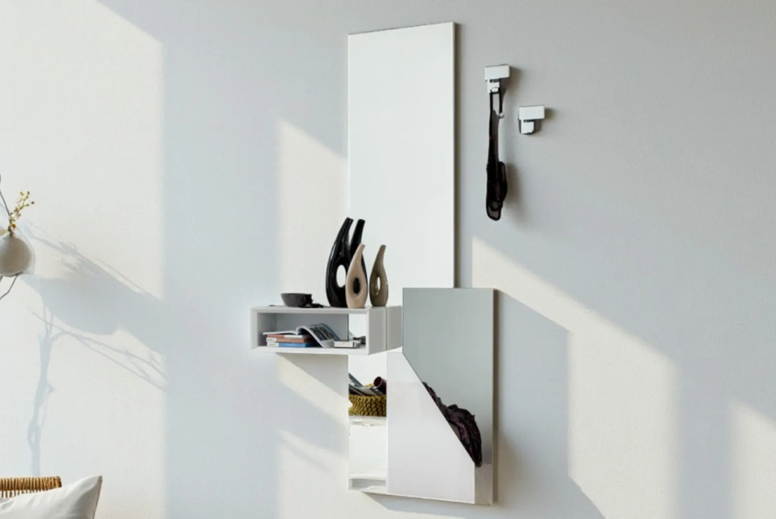 IngressoSpecchiera Lego composizione Bianco opaco