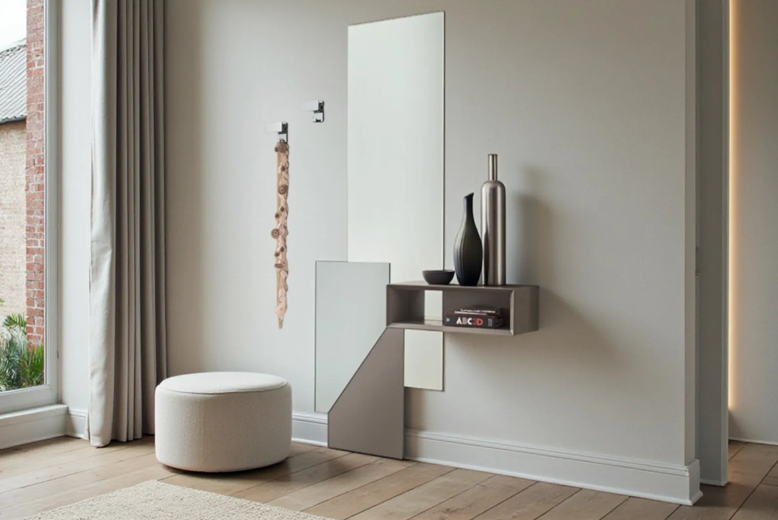 IngressoSpecchiera Lego composizione Tortora