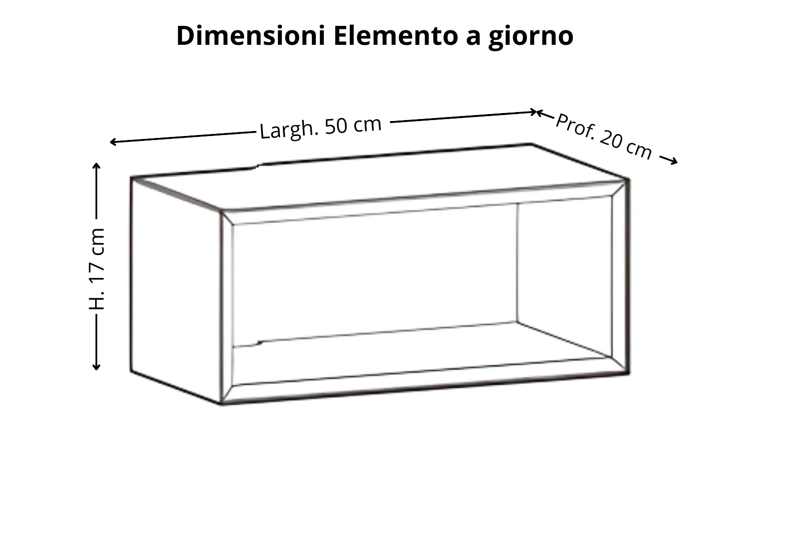 Lego dimensioni elemento a giorno