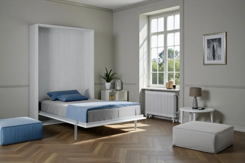 Letto a scomparsa 140 Louise Bianco Frassino