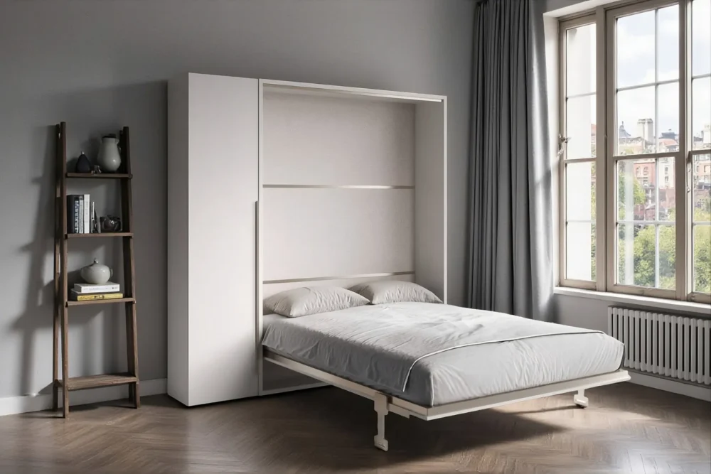 Letto matrimoniale a scomparsa Clara160 con armadio