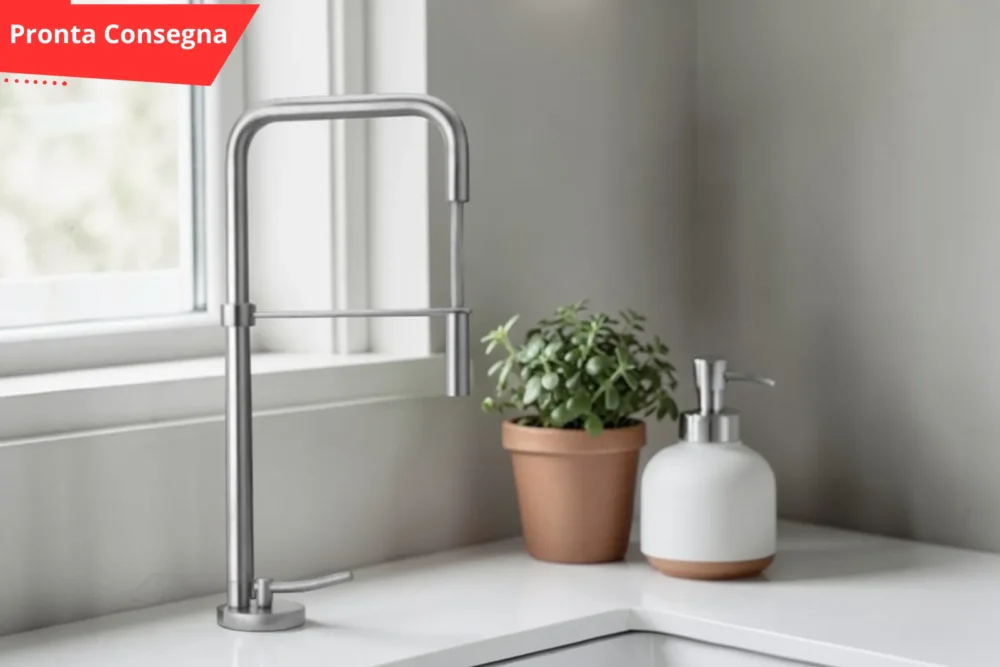 Miscelatore da cucina Paini cromato bocca alta pronta consegna