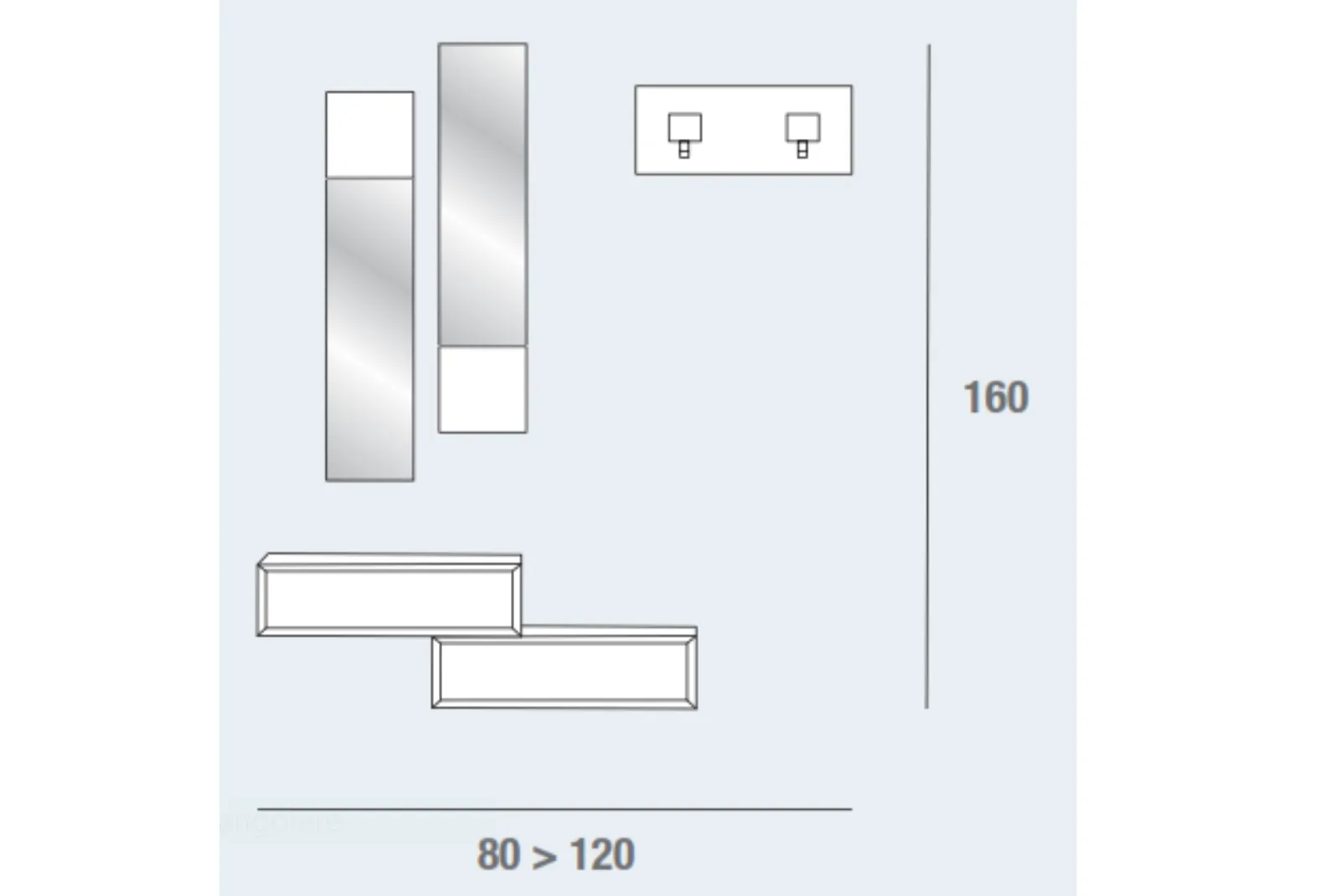 Scheda tecnica Ingresso composizione Lego finitura Cricket