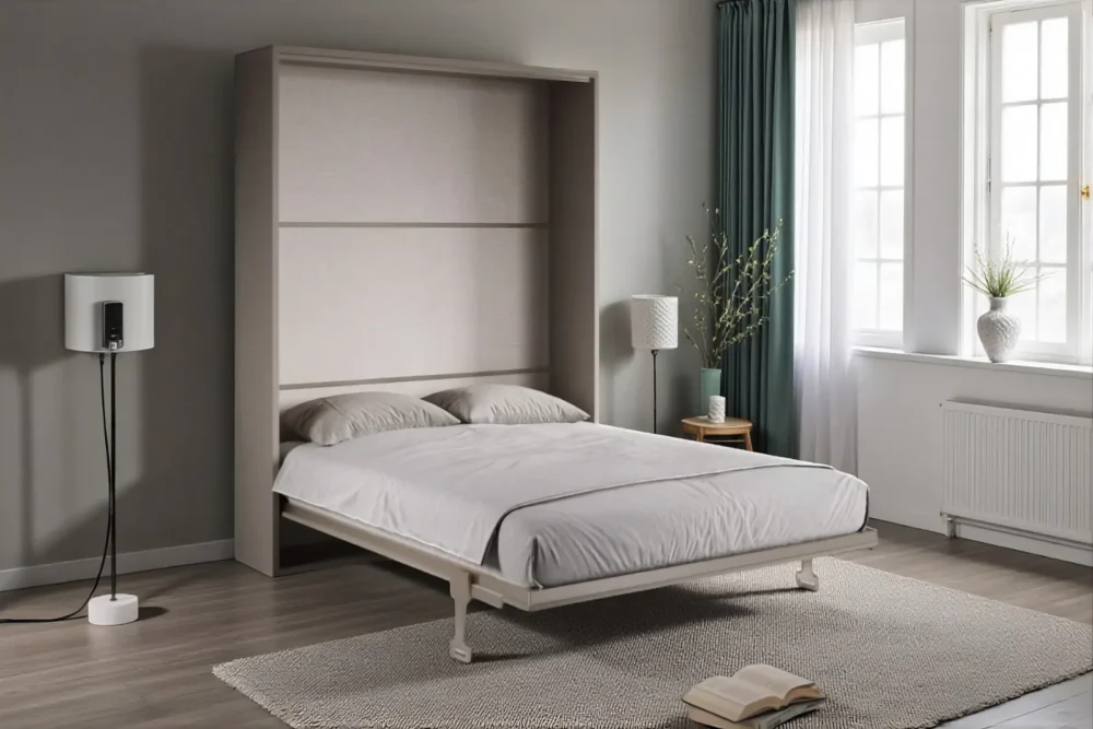 Zoom Letto matrimoniale a scomparsa Calliope 160 Argilla