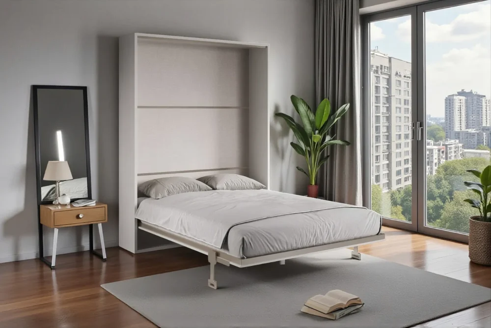 Zoom Letto matrimoniale a scomparsa Clara 160 Bianco