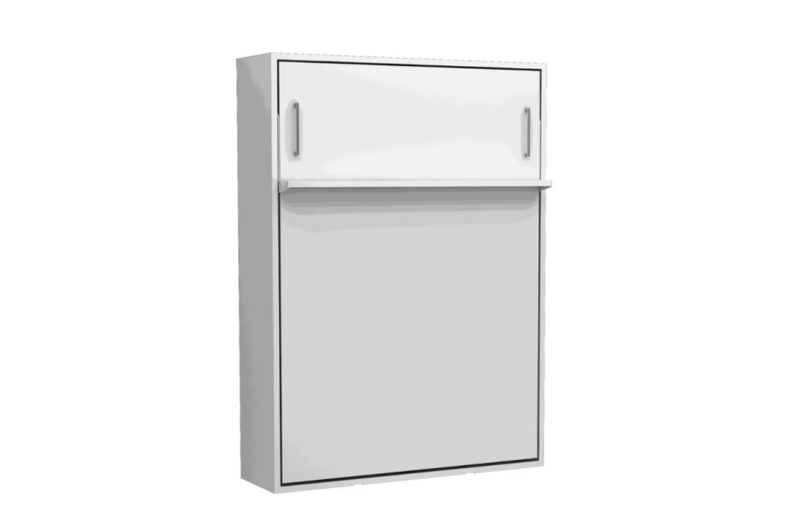 Zoom chiuso Letto Matrimoniale a scomparsa Bianco