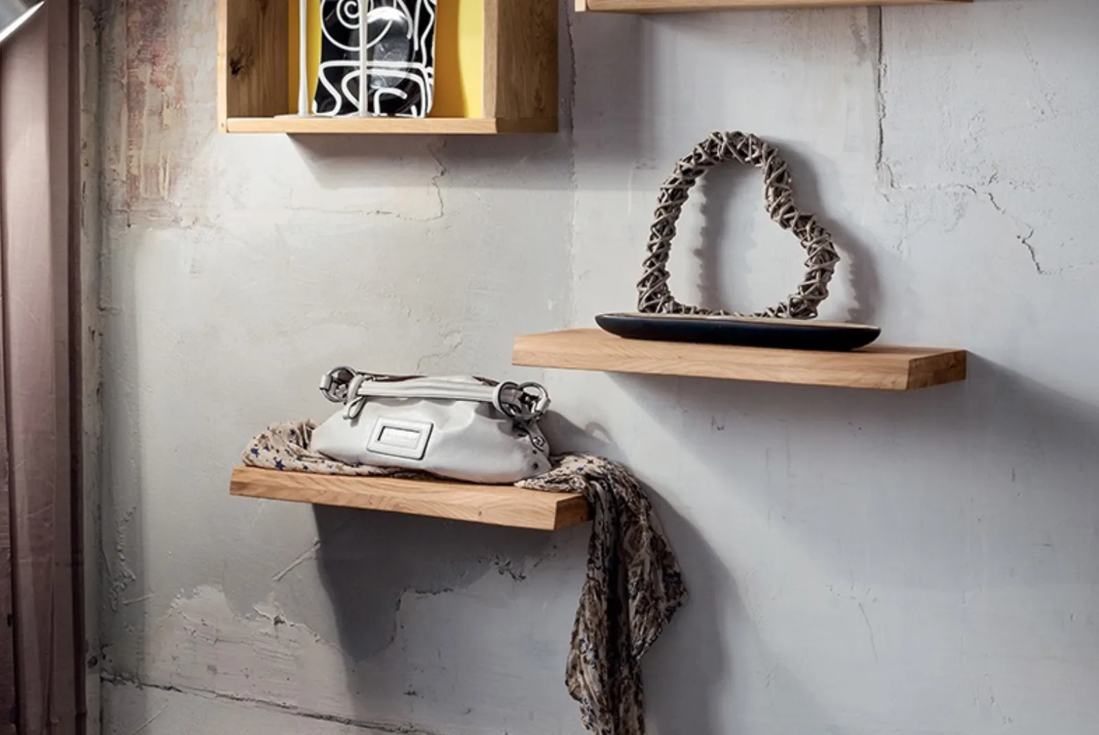 Zoom mensole in rovere Zoe