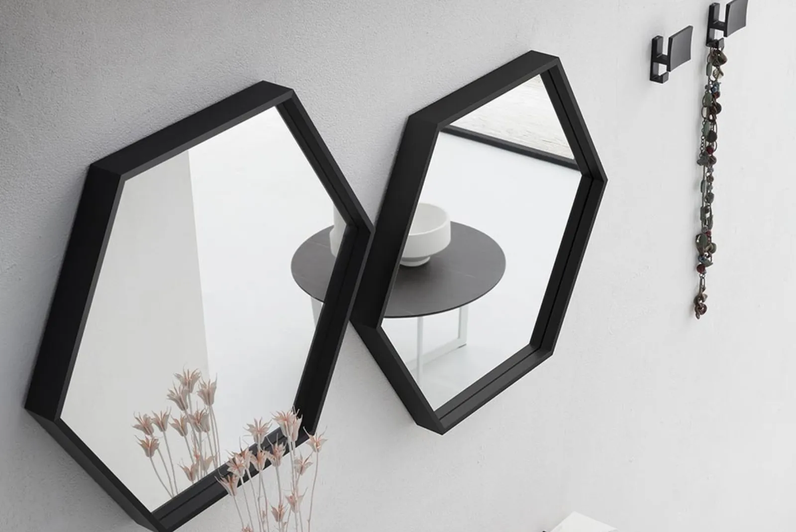 Zoom specchio Ingresso Cross composizione doppio Esagono