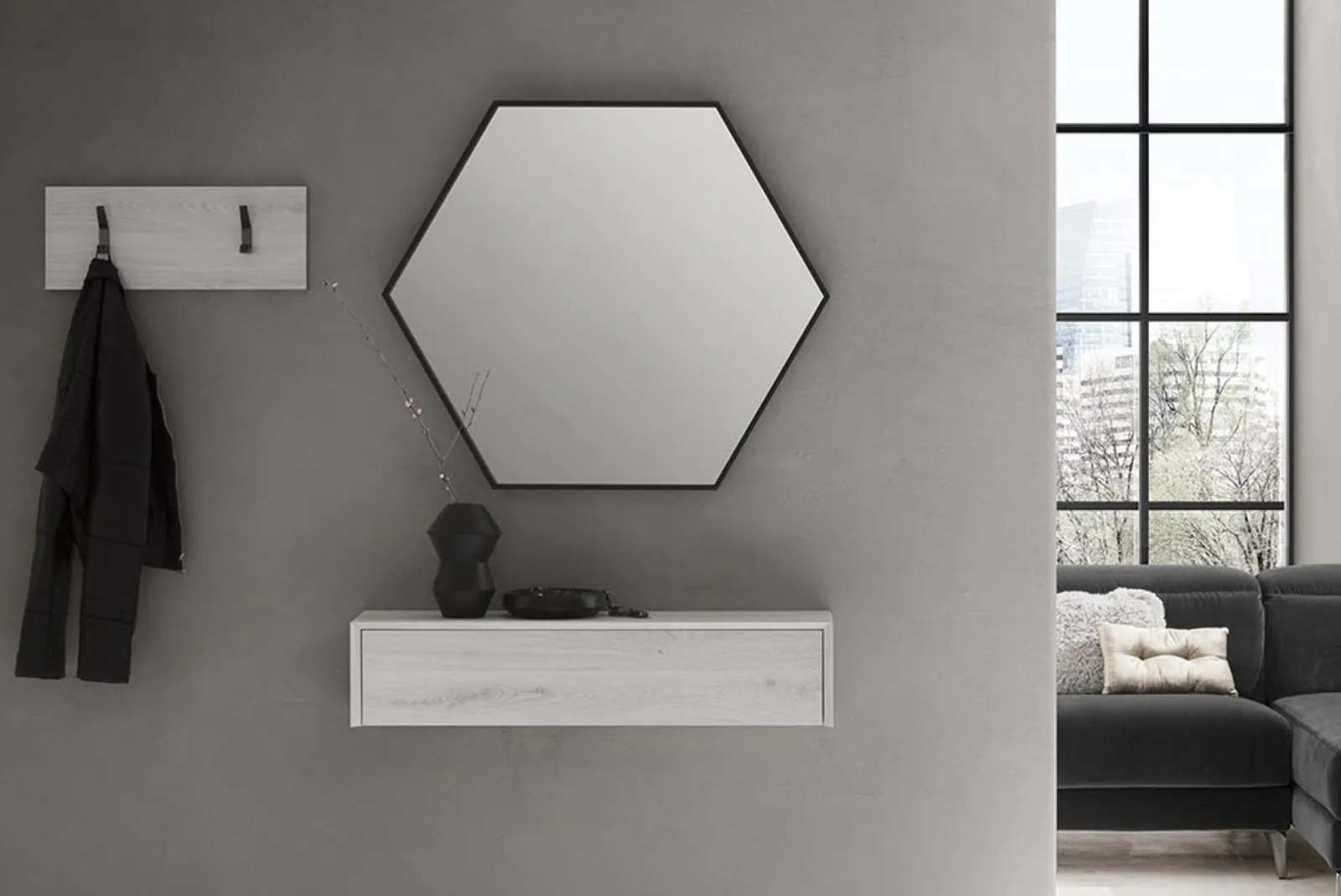 lA PRIMAVERA Ingresso Lego composizione specchio EsagonaleN