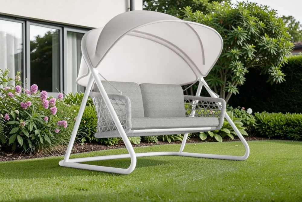 Dondolo Muses 2 posti struttura Bianco