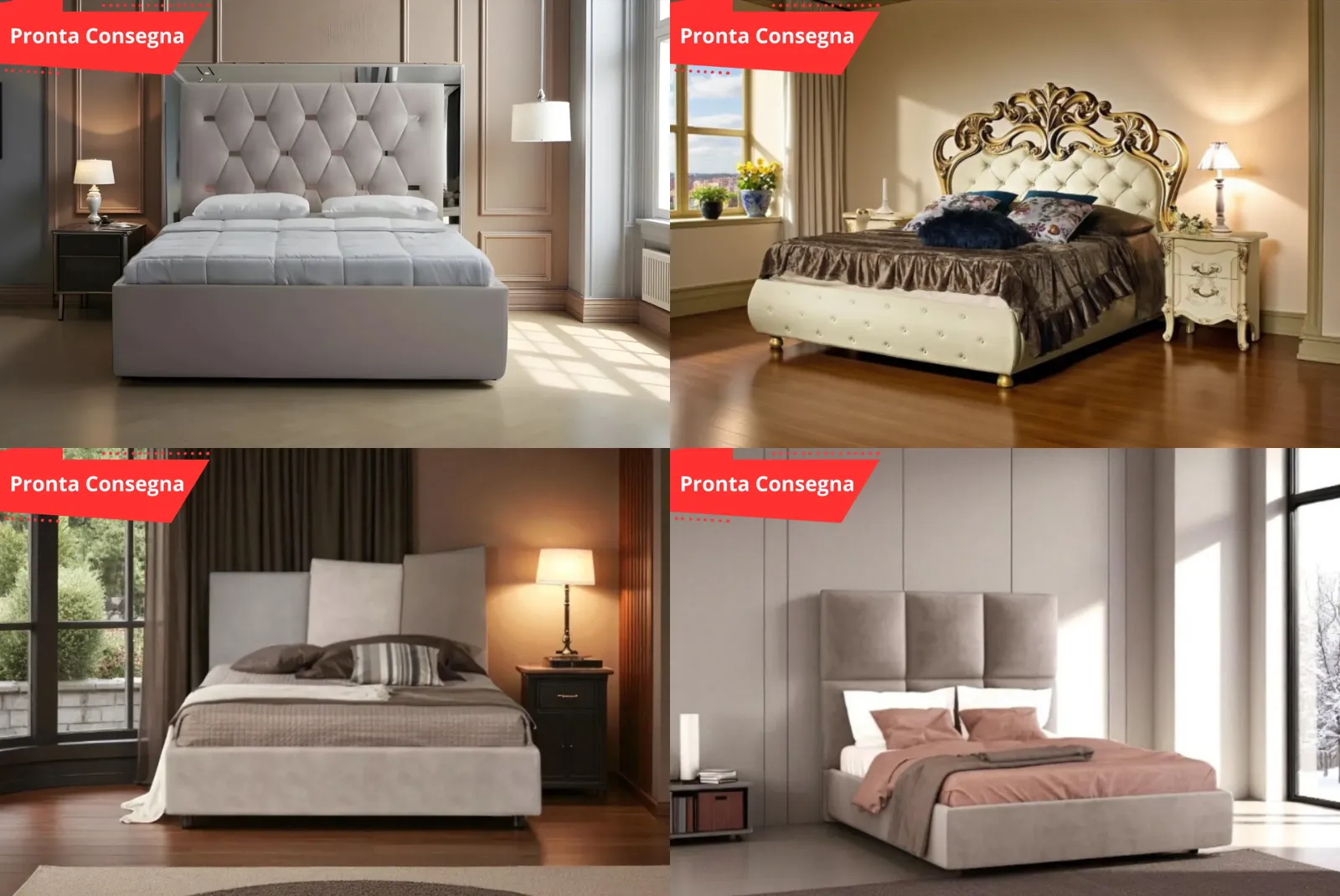LETTI MATRIMONIALI PRONTA CONSEGNA