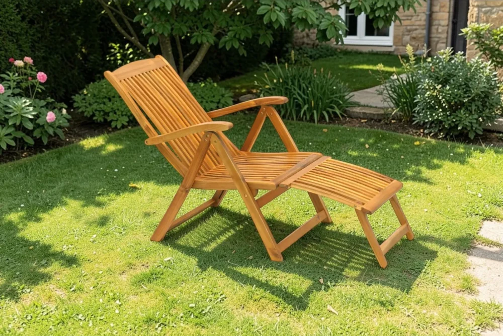 Lettino prendisole Kandal in legno