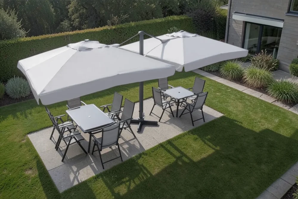 Ombrellone Malaga Doppio rettangolare 3X6