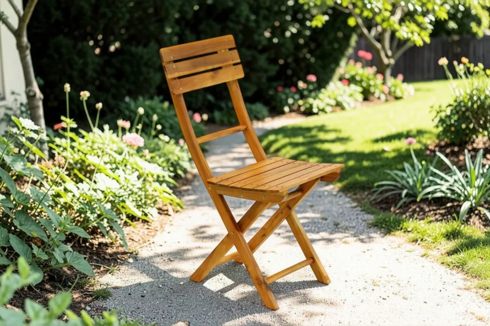 Sedia in legno Sittwe pieghevole