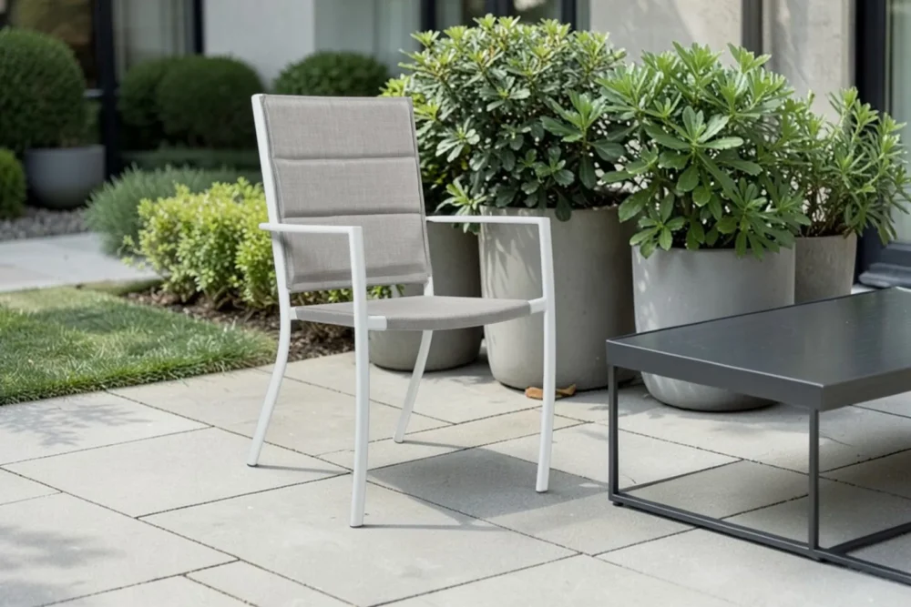 Sedia pieghevole Stromboli con braccioli