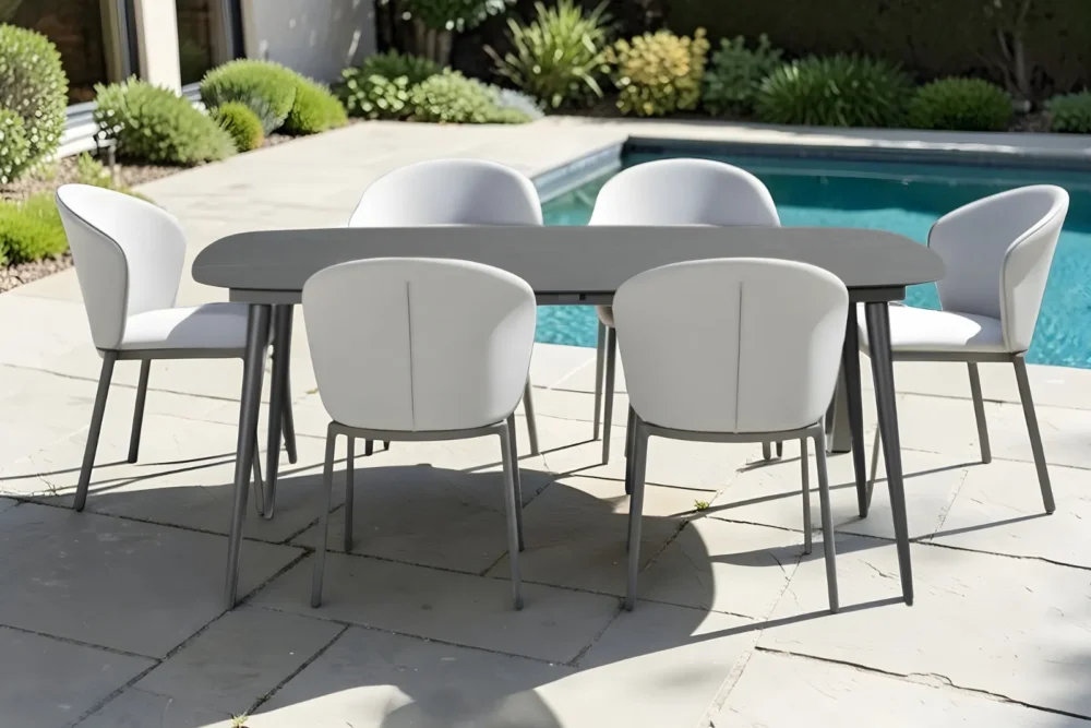 Set tavolo + 6 sedie Freedom Antracite