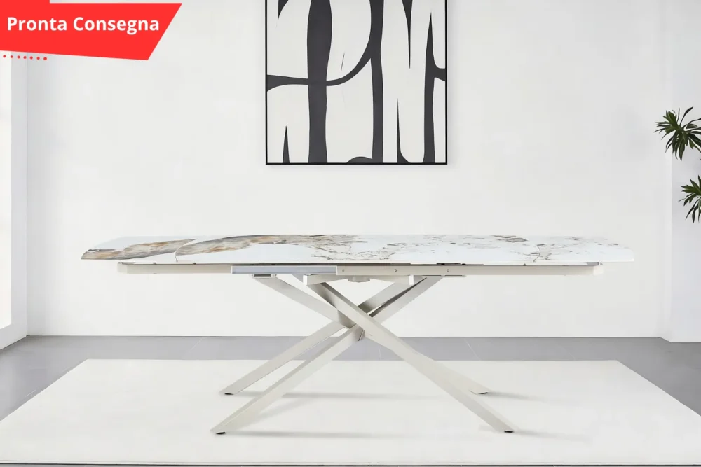 Tavolo Marte Crema - Piano in Marmo pronta consegna