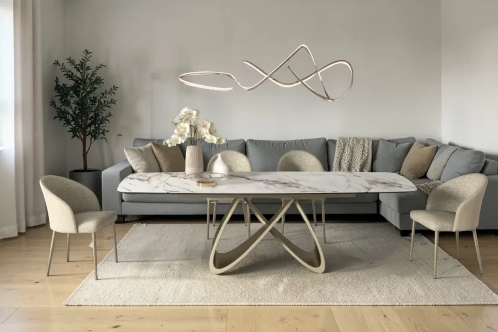 Tavolo allungabile in ceramica Clayton da 160 a 240