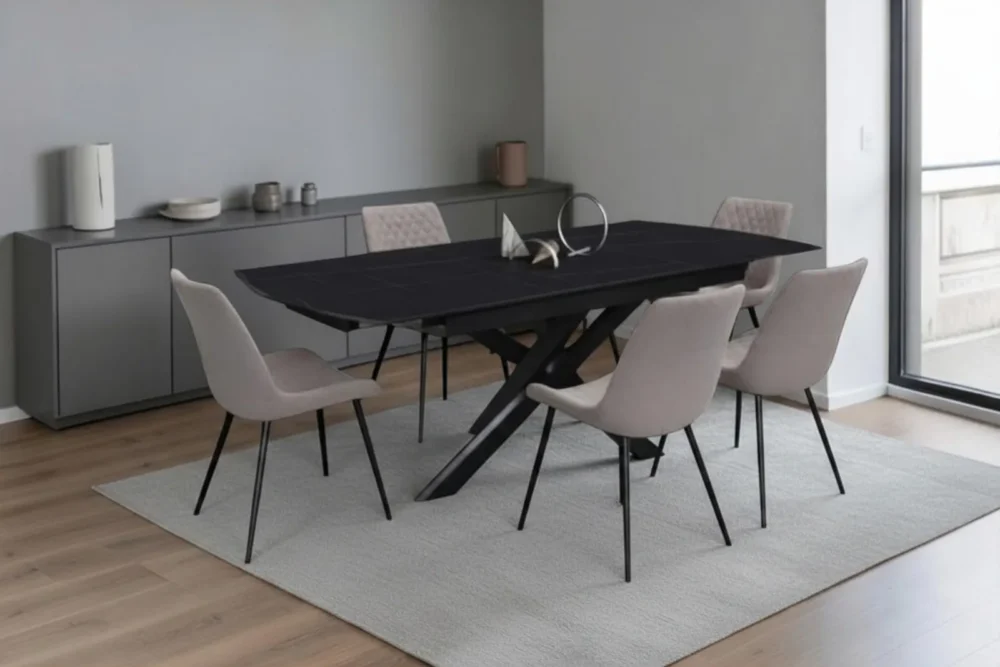 Sedia Ava tessuto Grigio