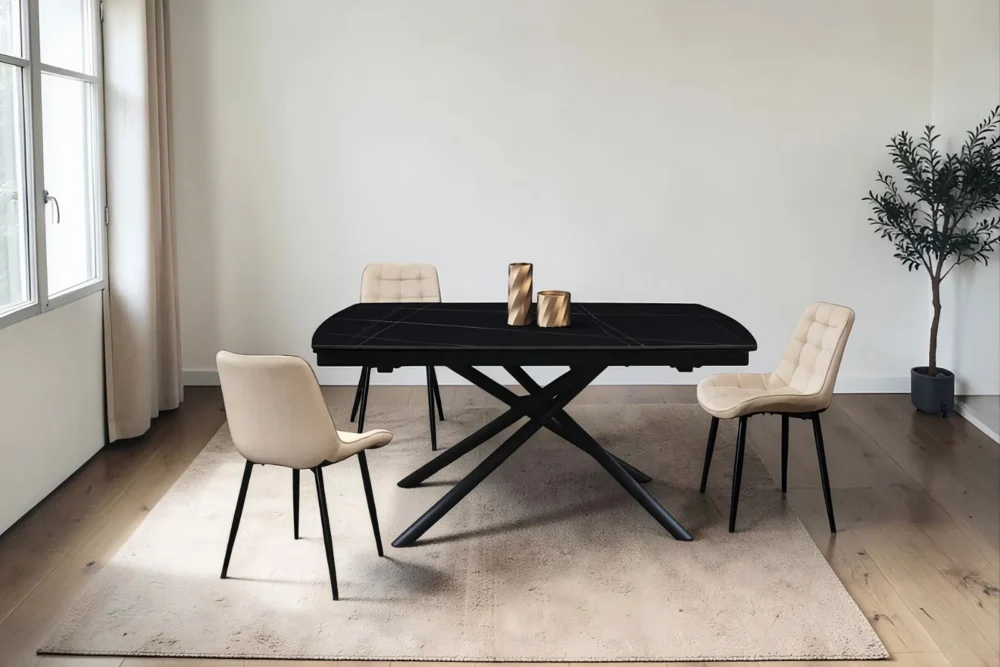 Sedia Siri velluto Beige