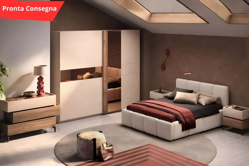 Camera da letto Madrid CachemireNoce caramello pronta consegna