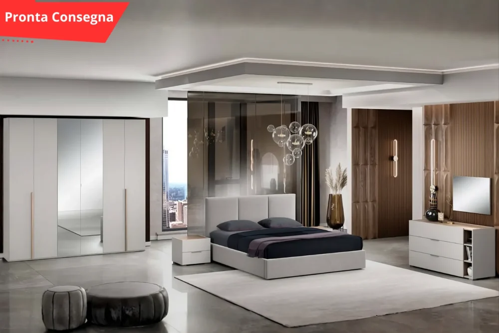 Camera da letto Tulipano con contenitore pronta consegna