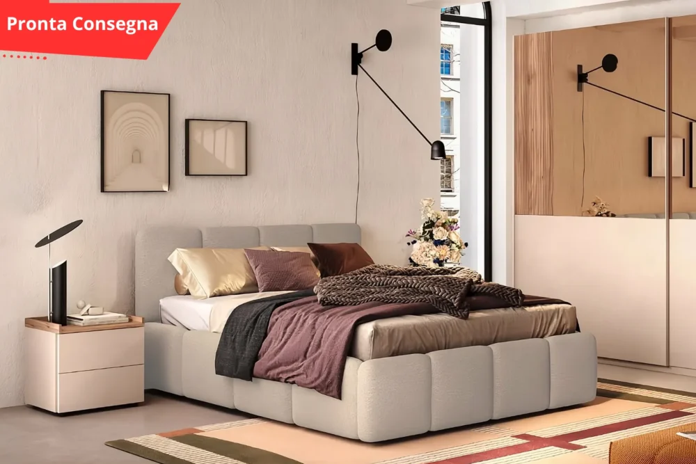 Letto matrimoniale Bubble con contenitore Pronta consegna