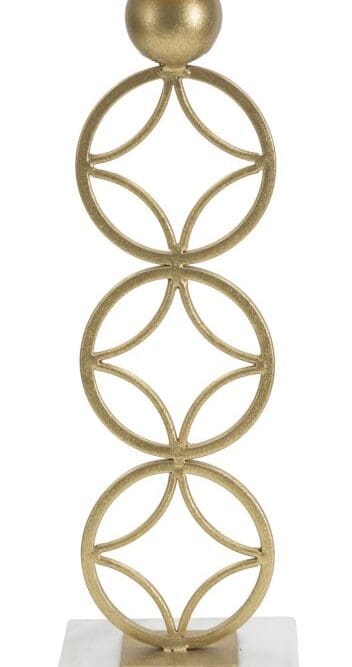 Portacandele verticale Star Oro H.32