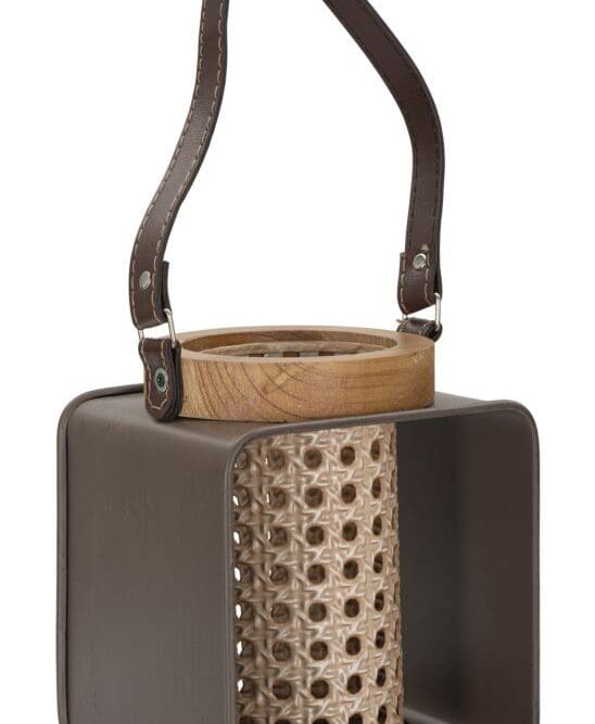 Lanterna Iron-Rattan Industial H.20