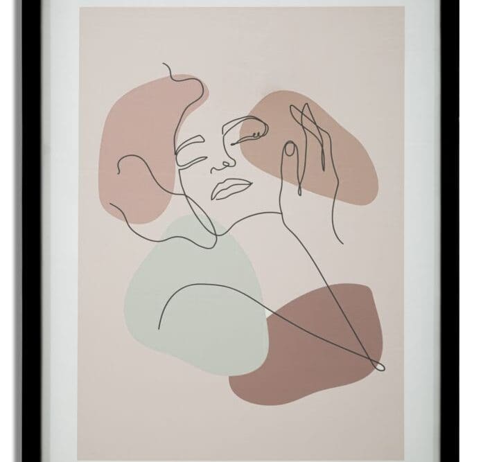 Cornice Stampa Con Viso Relax