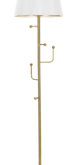 Lampada da terra con 5 ganci Appendiabiti