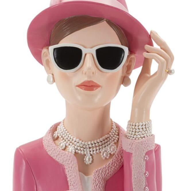 Vaso Mezzo Busto Donna Paris con Cappello