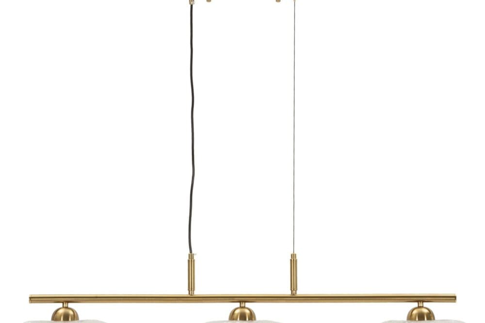 Lampadario Emily 3 luci Vetro Trasparente