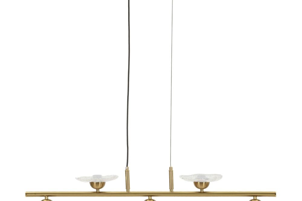 Lampadario Emily 5 luci Vetro Trasparente