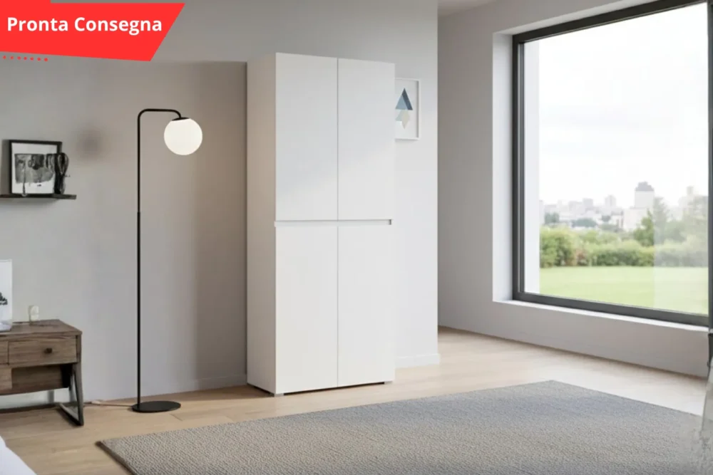 Mobile multiuso 4ante - Sistema Gola Bianco pronta consegna