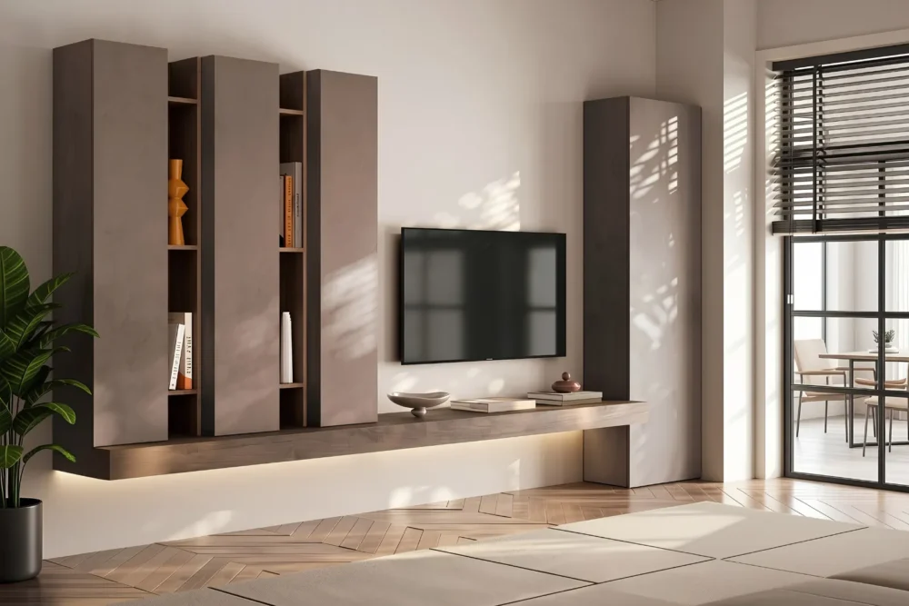 Parete Attrezzata Lady Mercure e Bronzo L.330