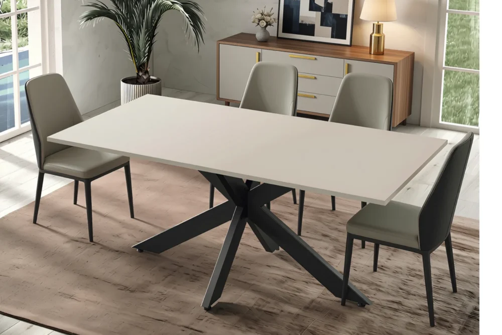 Tavolo Selen Fisso Piano Cashmere 180x90