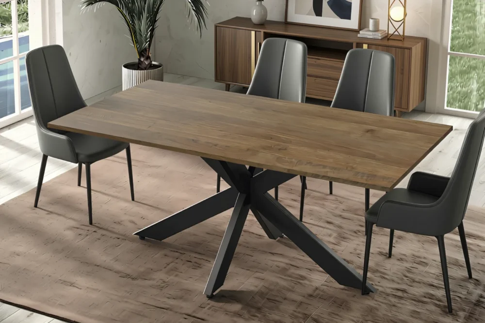 Tavolo Selen Fisso Piano Rovere Moderno 180x90