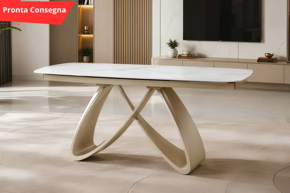 Tavolo allungabile Infinity 160x90 - Piano in Ceramica